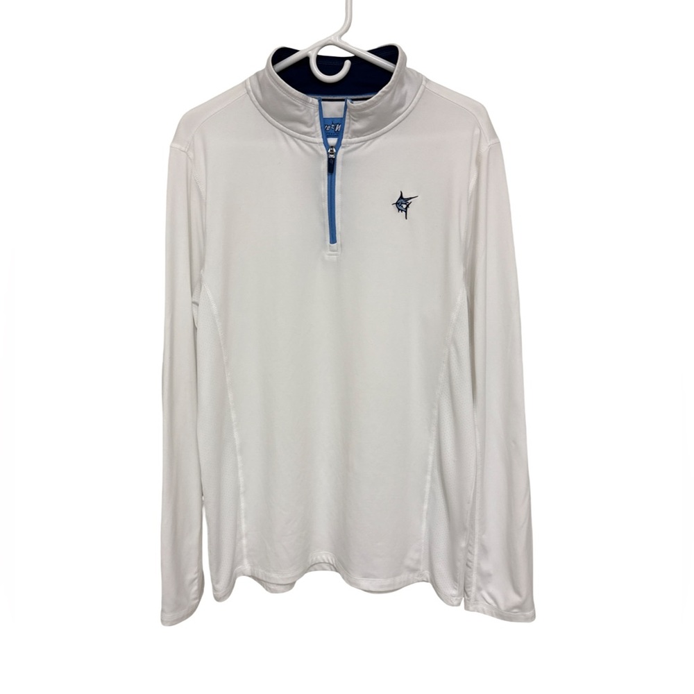 White Water Life Montauk Performance Quarter
Zip Pullover Men’s Large White